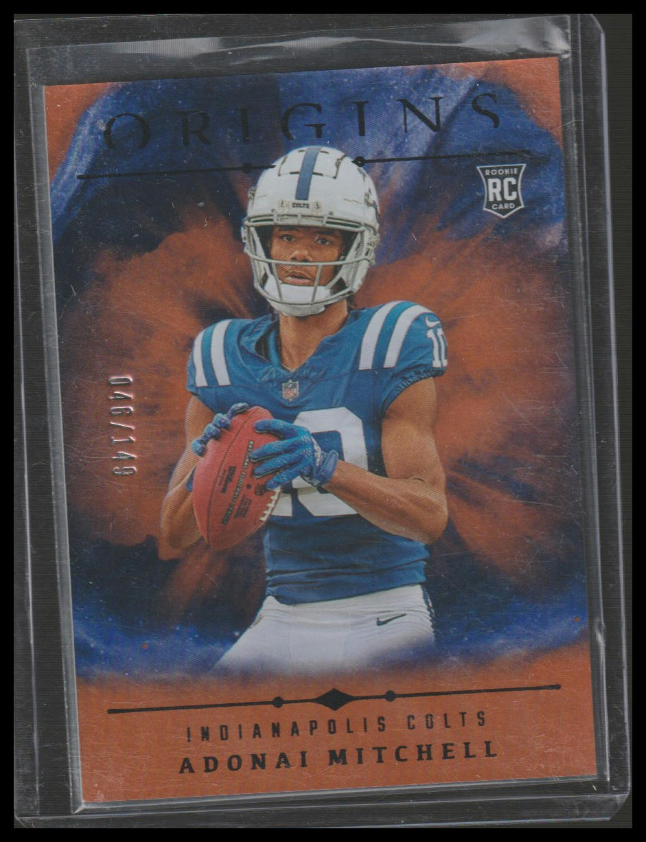 2024 Panini Origins #108 Adonai Mitchell Holo Orange #/149