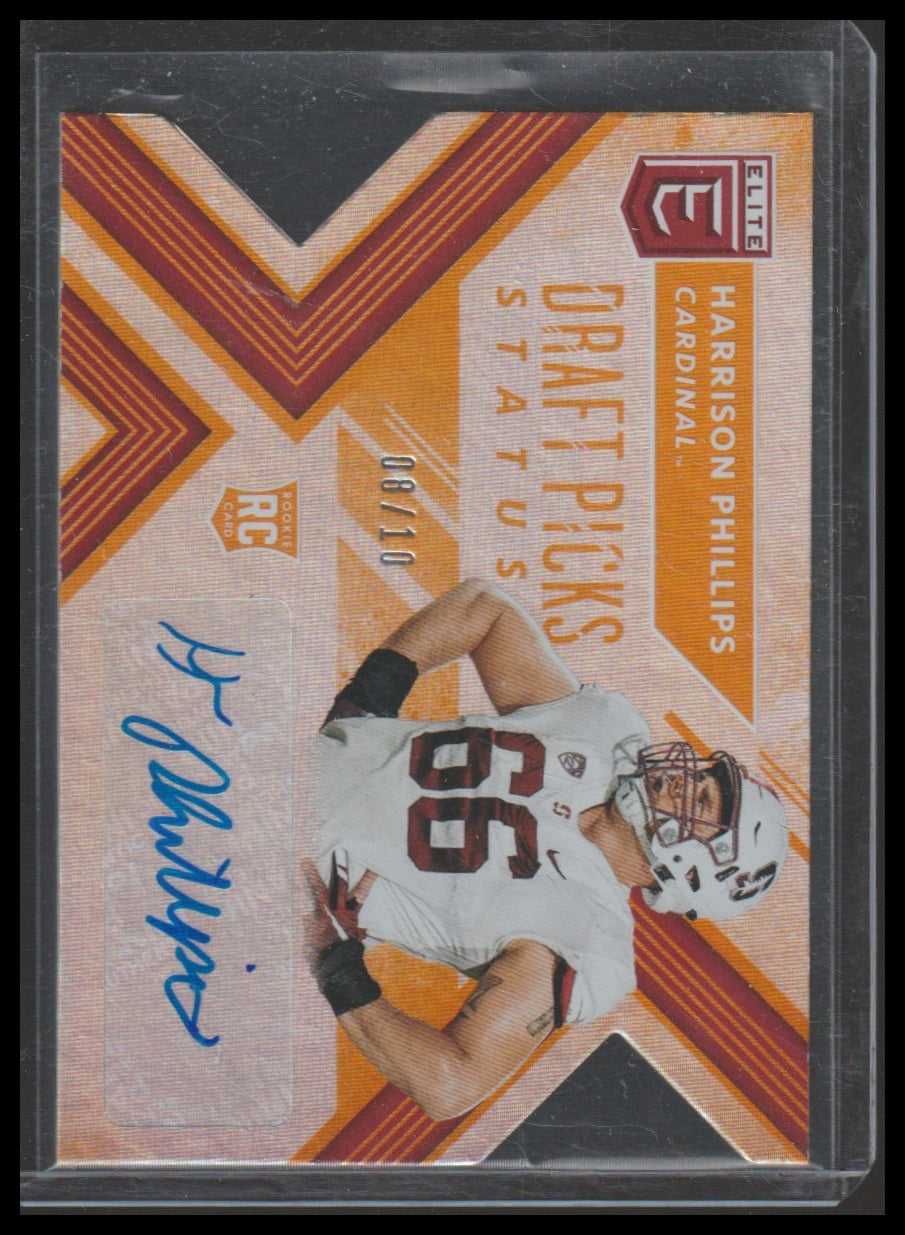 2018 Panini Elite Draft Picks #231 Harrison Phillips Draft Picks Auto Gold /10