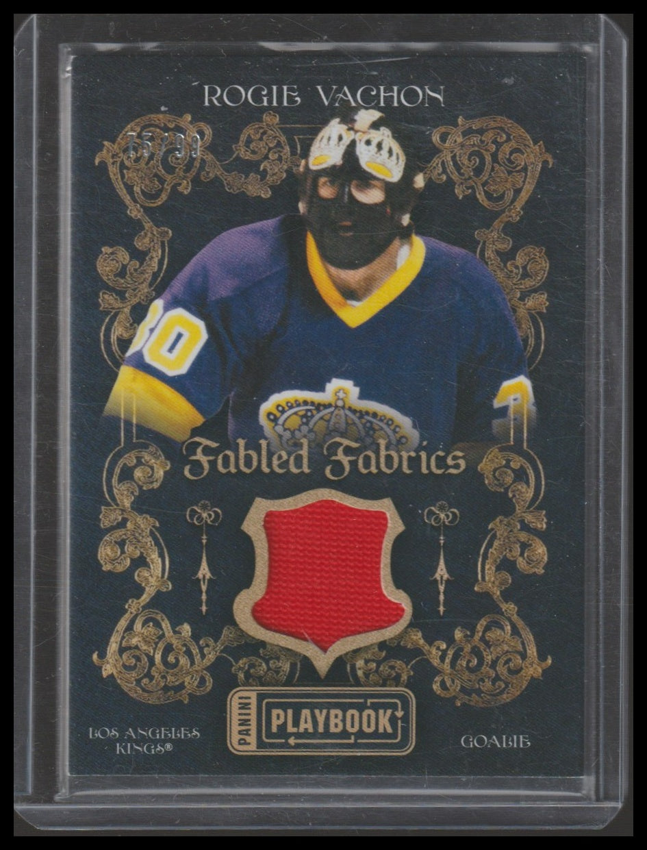 2013-14 Panini Playbook #FF-RV Rogie Vachon Fabled Fabrics #/99