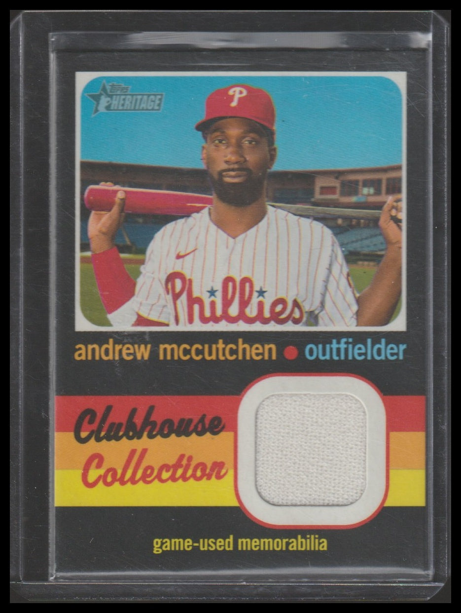 2020 Topps Heritage #CCR-AM Andrew McCutchen Clubhouse Collection Relics