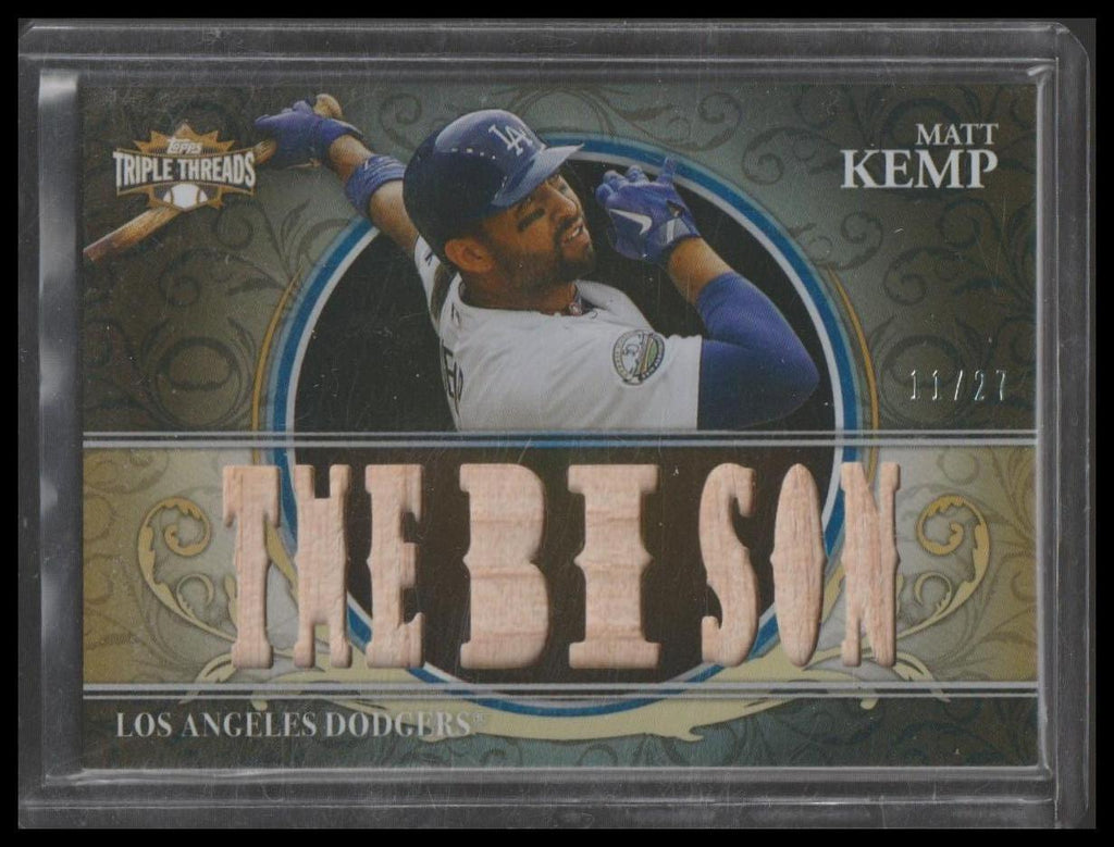 2013 Topps Triple Threads #TTR-MK1 Matt Kemp Relics Sepia #/27