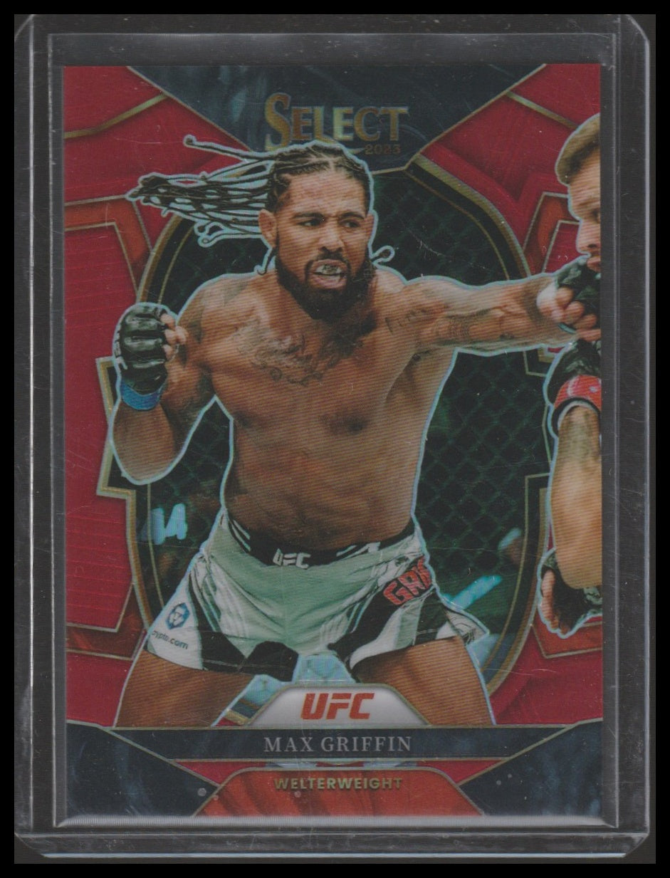 2023 Panini Select UFC #1 Max Griffin Red Prizms #/175
