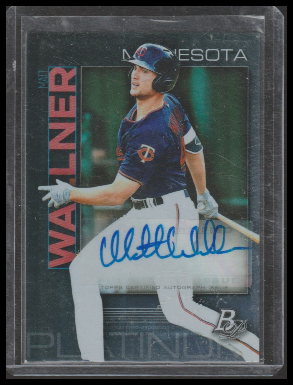 2020 Bowman Platinum #TOP-100 Matt Wallner Top Prospect Autographs