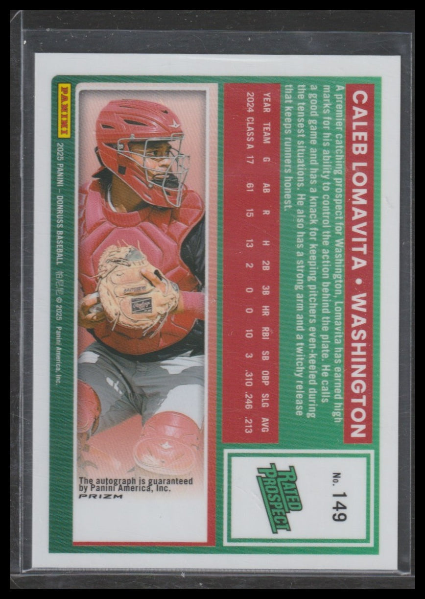 2025 Donruss #149 Caleb Lomavita Holo