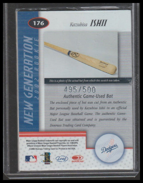 2002 Leaf Certified #176 Kazuhisa Ishii #/500