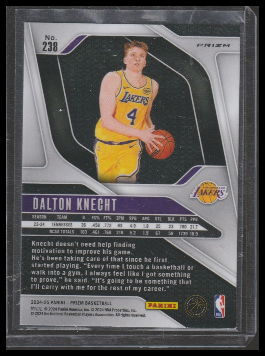 2024-25 Panini Prizm #238 Dalton Knecht Prizms Ice