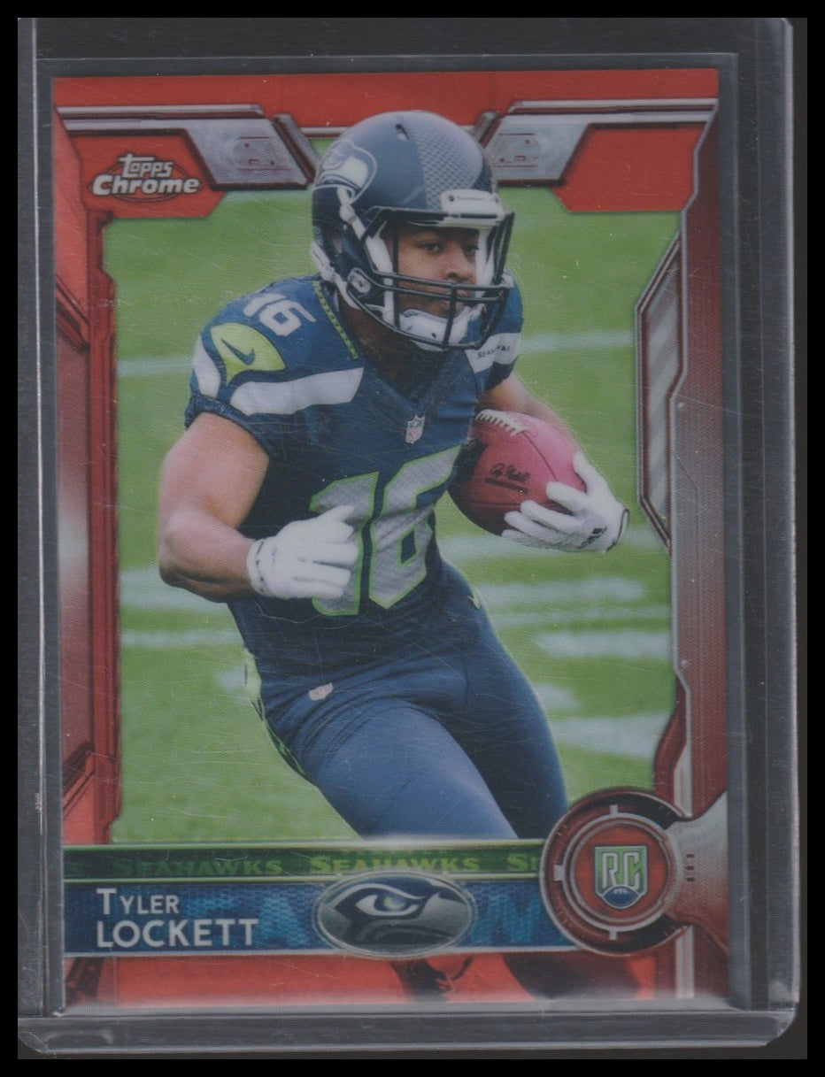 2015 Topps Chrome #178 Tyler Lockett Orange Refractor