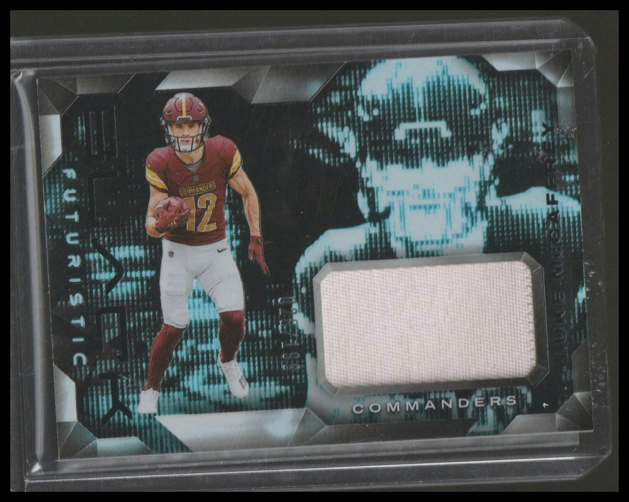 2024 Panini Black #F-LMY Luke McCaffrey Futuristic #/199