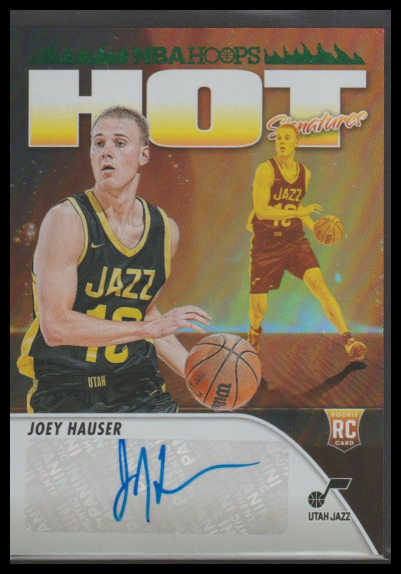 2023-24 Hoops #HSR-JU Joey Hauser Hot Signatures Rookie