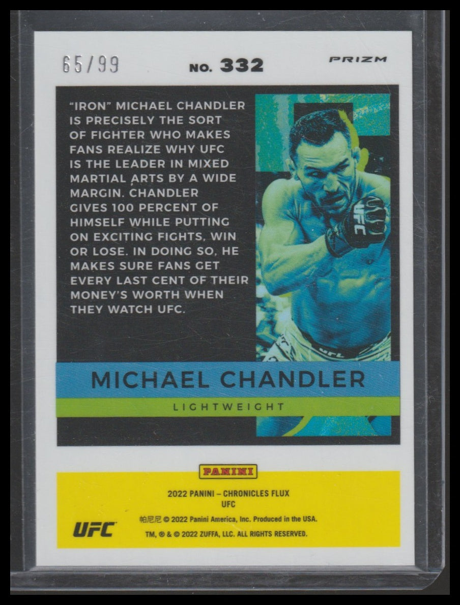 2022 Panini Chronicles UFC #332 Michael Chandler Blue #/99