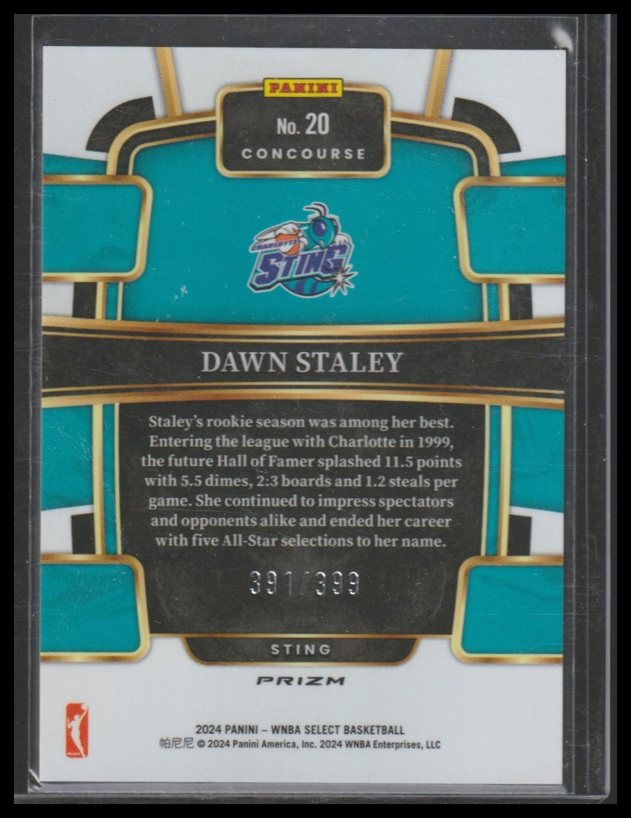 2024 Panini Select WNBA #20 Dawn Staley Prizms Red and Blue #/399